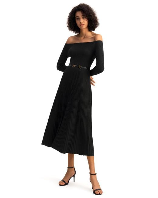 LILYSILK Black The Vivi Knit Dress