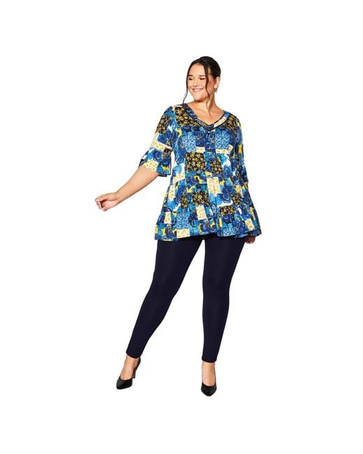 Avenue Blue Plus Size Pull On Ponte Pant