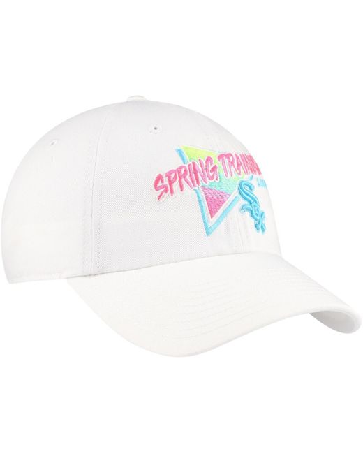 '47 White Chicago Sox 2024 Spring Training Vapor Wave Clean Up Adjustable Hat for men