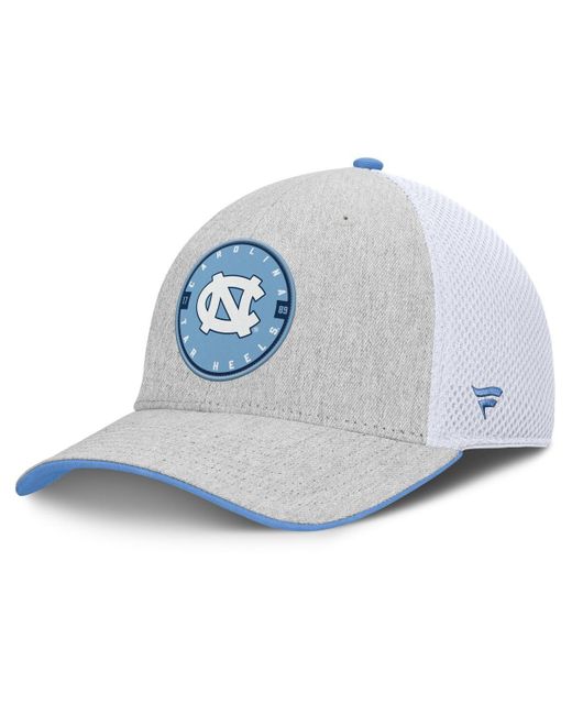 Fanatics Blue Heather Gray/white North Carolina Tar Heels trigger Flex Hat for men