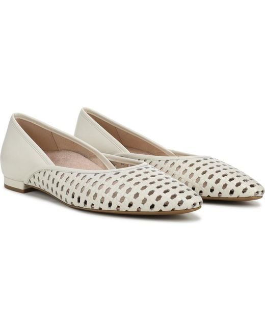 Vionic White Gracia Woven Ballet Flats