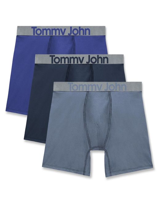 Tommy John Blue Sport Micro Boxer Briefs for men