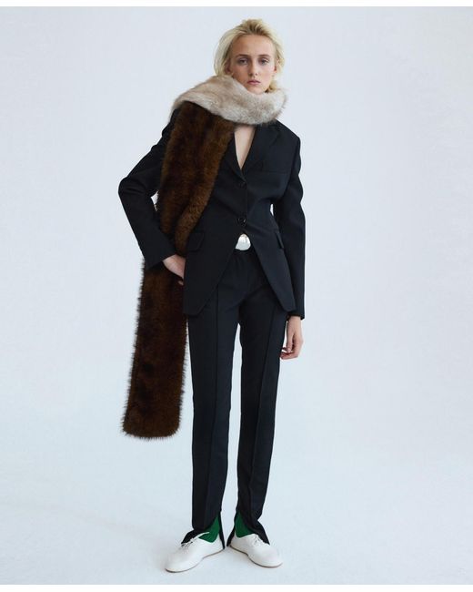 Mango Black Selection Slim-fit Polyester/wool-blend Blazer