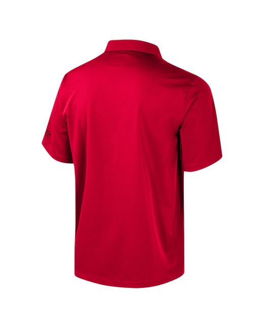 Colosseum Athletics Red Nebraska Huskers Strike Bowling Button-up Shirt for men