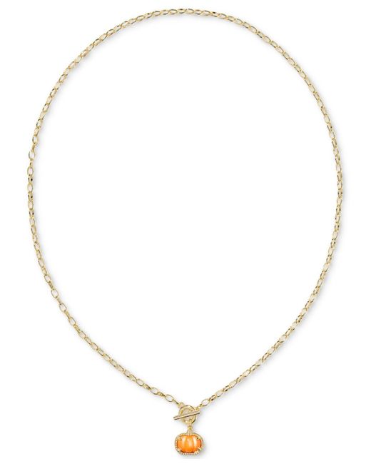 Kendra Scott Metallic Mother Of Pearl Pumpkin Link And Chain