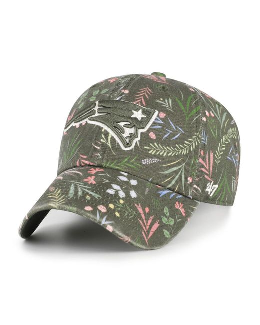 '47 Green New England Patriots Verbena Clean Up Adjustable Hat