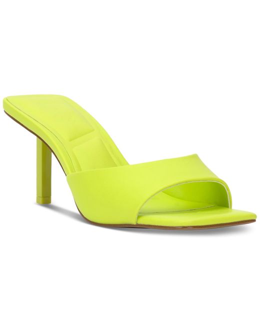 INC International Concepts Yellow Dalea Slide Dress Sandals