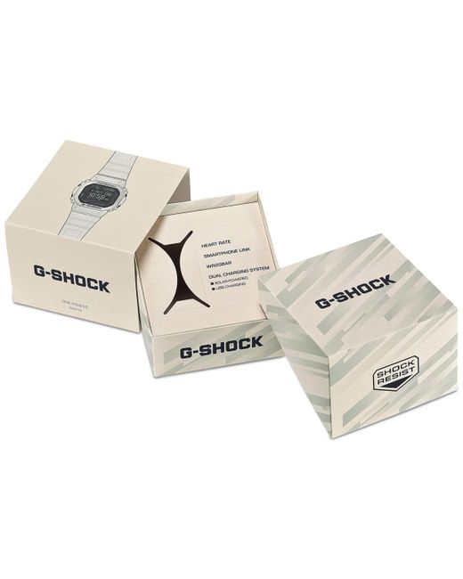 G-Shock White Digital Resin Strap Watch 45mm for men