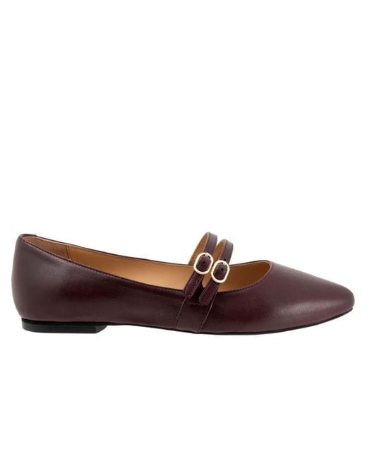 Trotters Brown Emerald Flat