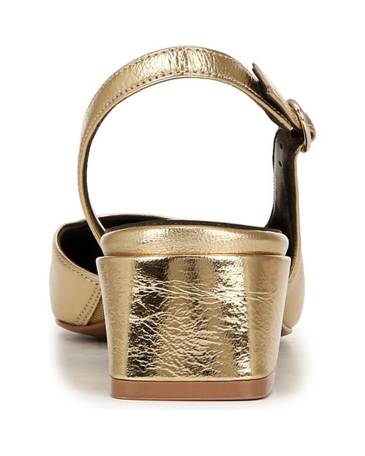Naturalizer Metallic Jayla Mid-heel Square Toe Slingback Pumps