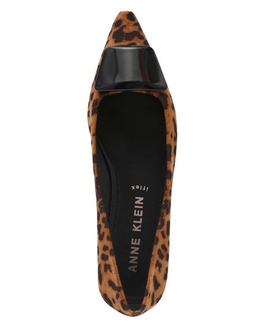 Anne Klein Brown Crawford Pointed Toe Flats