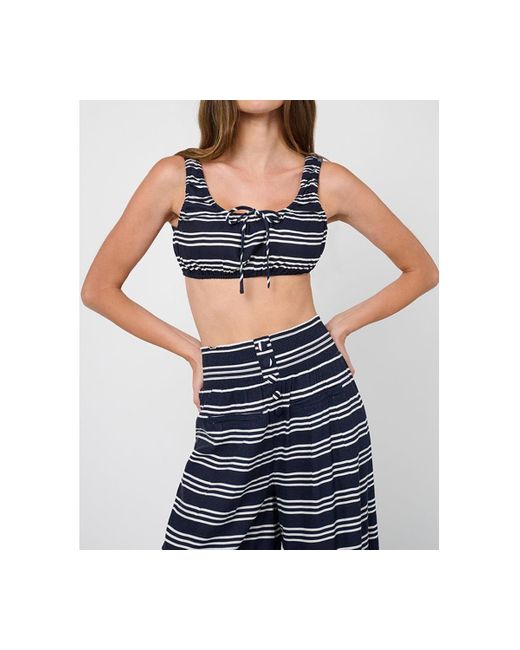WeWoreWhat Blue Scrunchie Crop Top