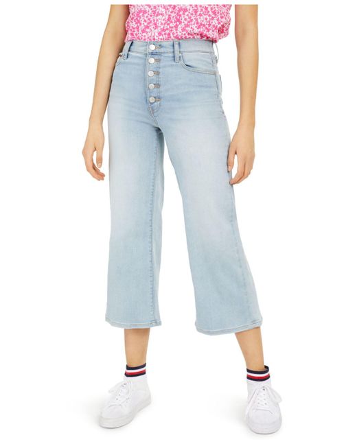 tommy hilfiger wide leg jeans