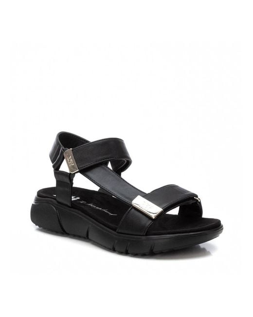 Xti Black Casual Sandals