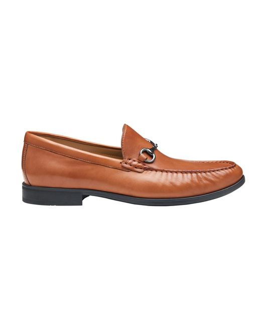 Johnston & Murphy Brown Harrison Bit Loafers for men