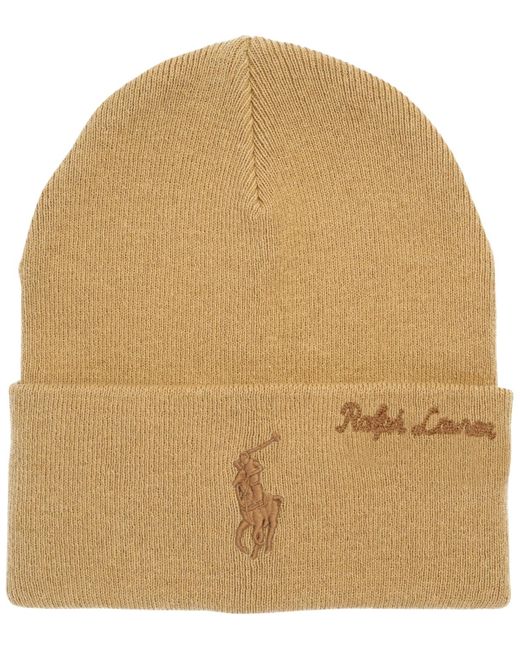 Polo Ralph Lauren Natural Scripted Pony Knit Beanie for men