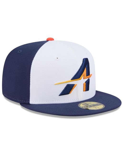 KTZ Blue White/navy Houston Astros 2025 City Connect 59fifty Fitted Hat for men