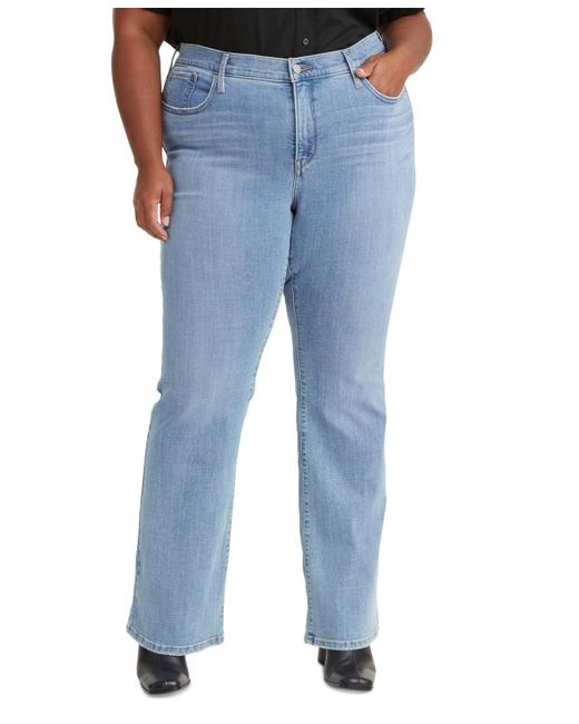 Levi's Blue Trendy Plus Size 315 Mid-rise Shaping Bootcut Jeans
