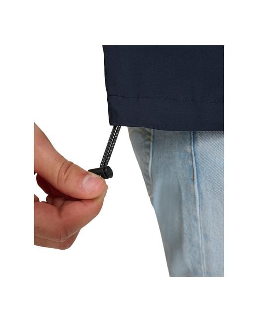 Levi's Blue Hooded Rain Jacket for men