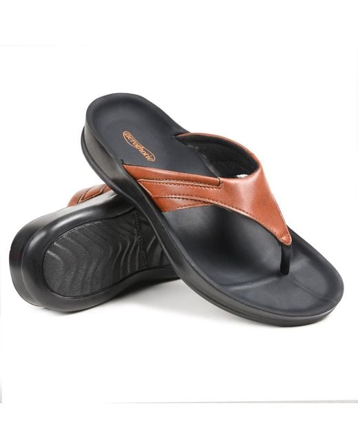AEROTHOTIC Black Algiz Comfortable Sandal