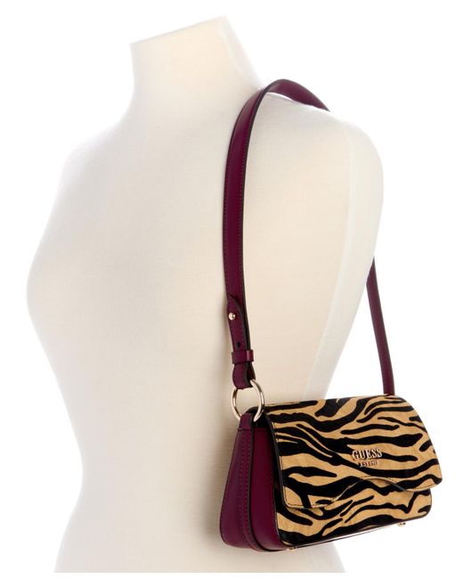 Guess Black Domitilla Small Flap Shoulder Bag