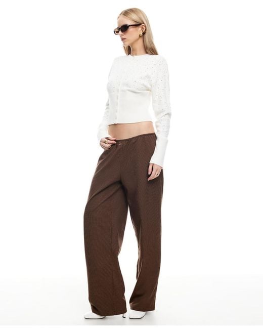 Lioness White Shimmer Shift Sweater