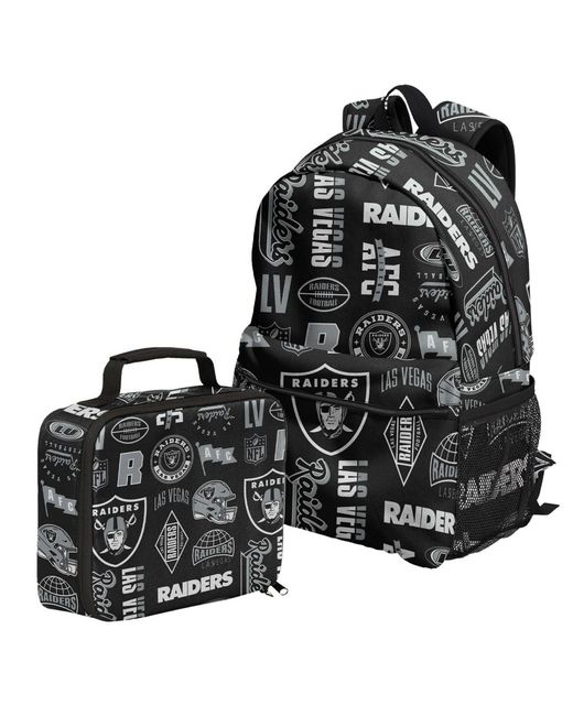 Outerstuff Black Las Vegas Raiders Backpack And Lunchbox Set