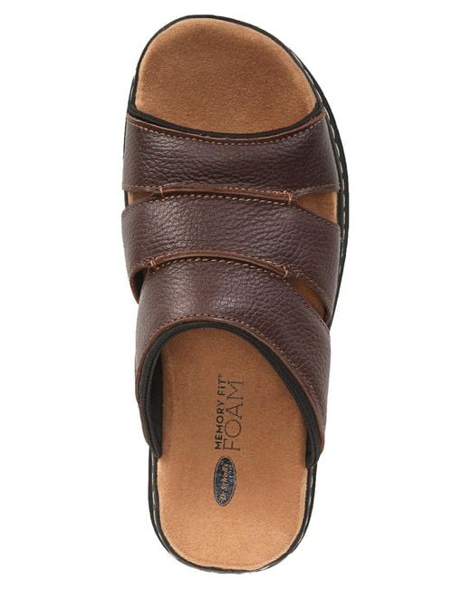 Dr. Scholls Brown Gordon Slide Sandal for men