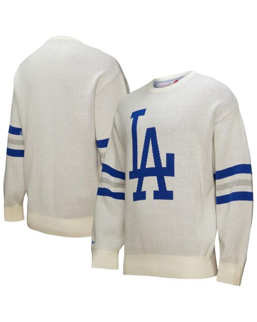 Mitchell & Ness Blue Los Angeles Dodgers Retro Pullover Sweater for men