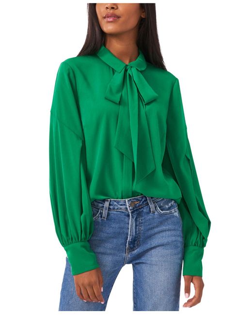 Riley & Rae Synthetic Camille Tieneck Blouse, Created For Macy's in