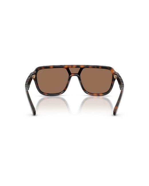 Burberry Brown Pilot Sunglasses for men