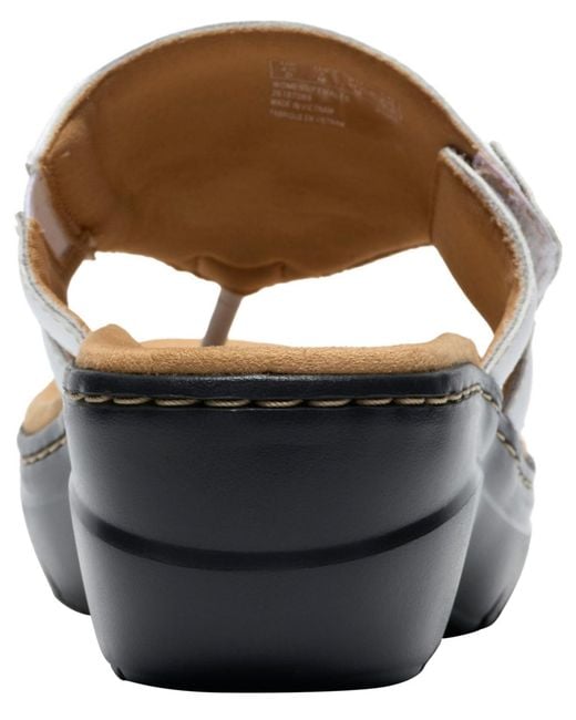 Clarks Black Collection Round Toe Sandals
