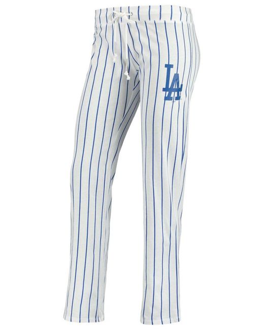Concepts Sport Blue Los Angeles Dodgers Vigor Pinstripe Sleep Pant