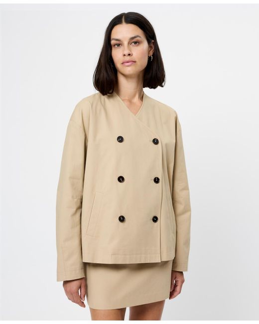 French Connection Natural Double Breasted Jacket