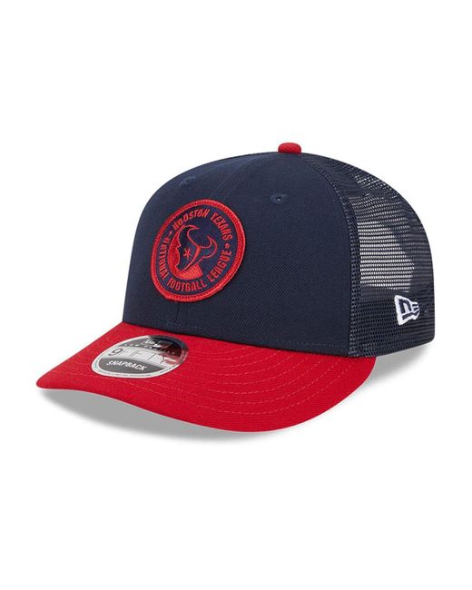 KTZ Navy, Red Houston Texans 2023 Sideline Low Profile 9fifty