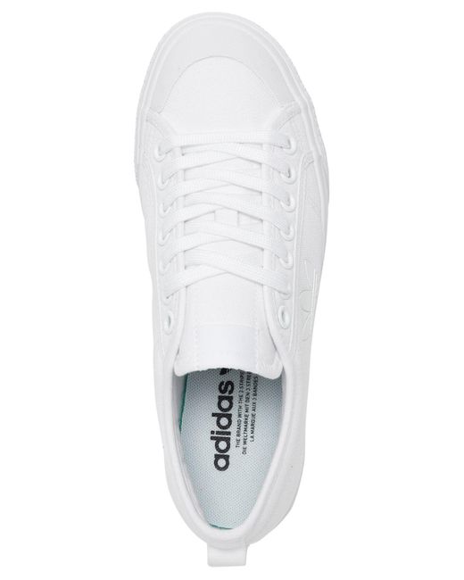 women's originals nizza trefoil casual sneakers from finish line