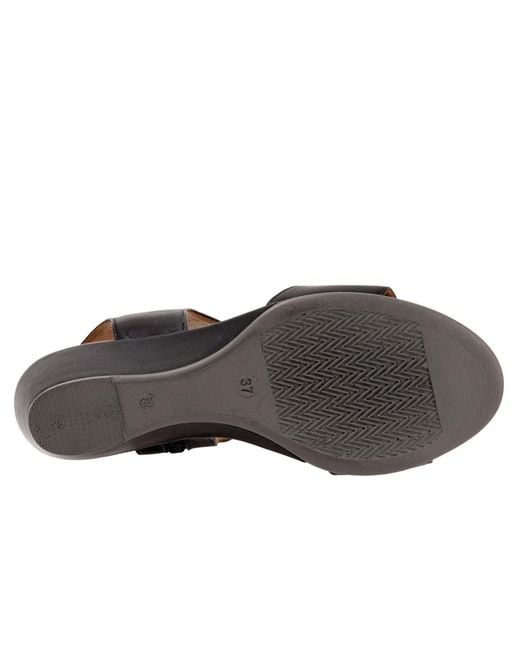 BUENO Black Ida Sandal