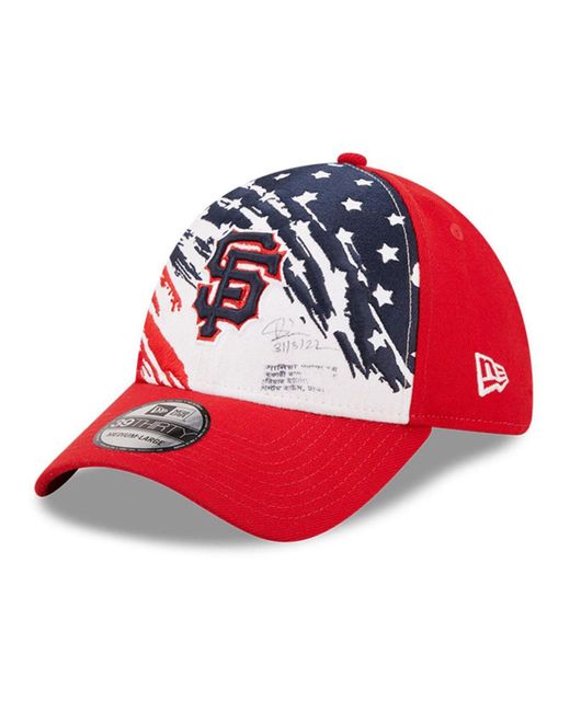 KTZ Synthetic Red San Francisco Giants 2022 4th Of July 39thirty Flex