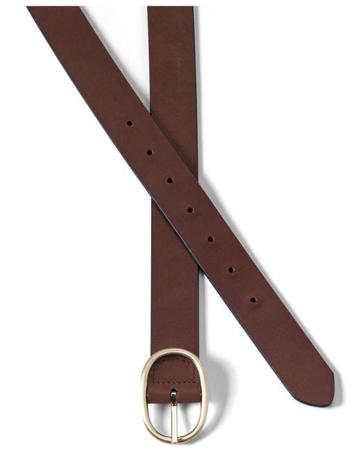 Lands' End Blue Plus Size Reversible Belt