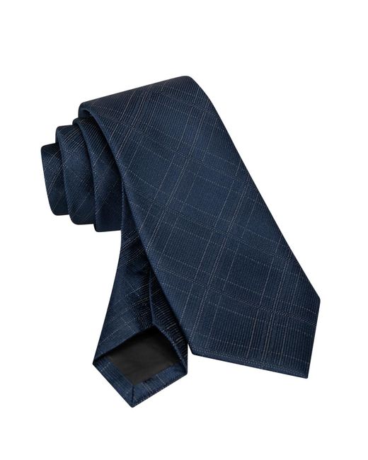 Calvin Klein Blue Everett Plaid Tie for men
