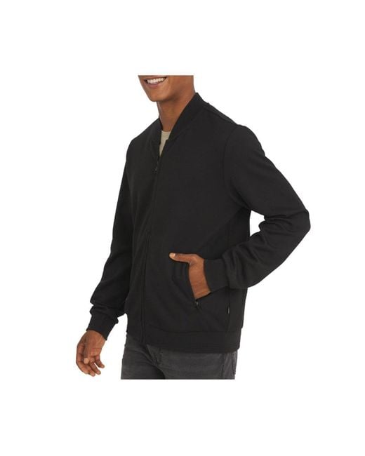 DKNY Black King Full Zip Scuba Jacket for men