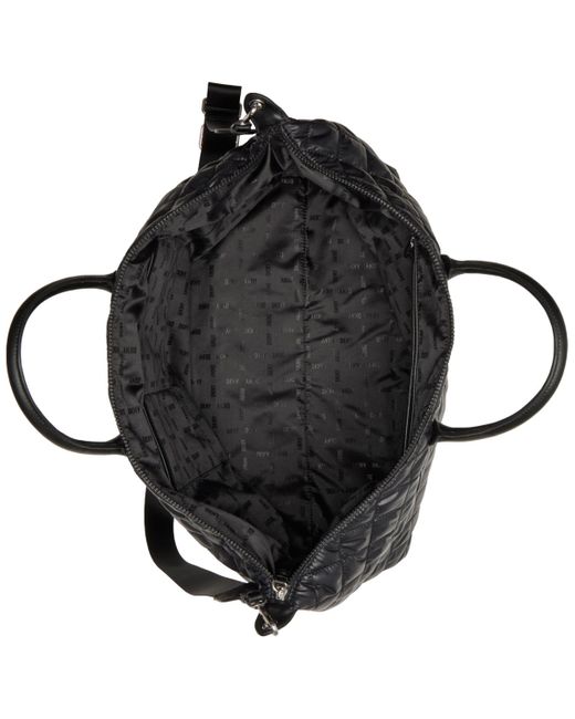DKNY Black Lyla Web Strap Weekender