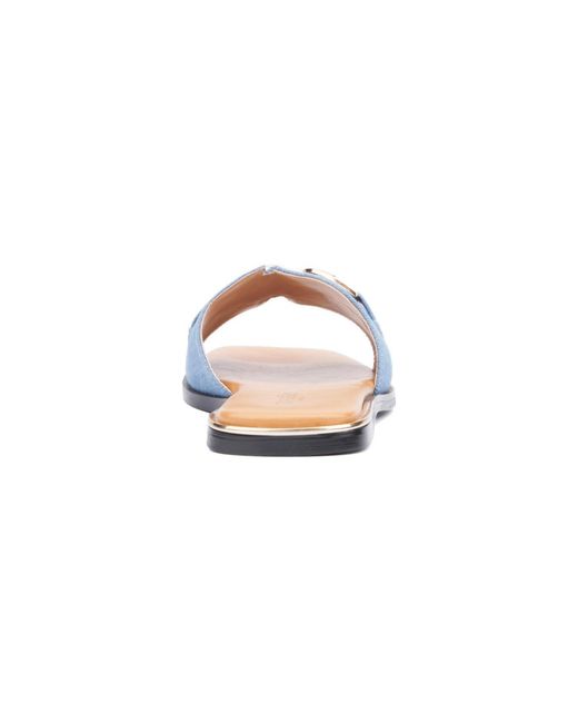 TORGEIS Blue Tabitha Flat Sandal