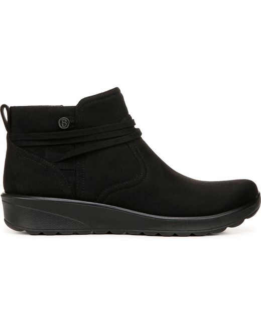 LifeStride Black Guest Washable Round Toe Booties