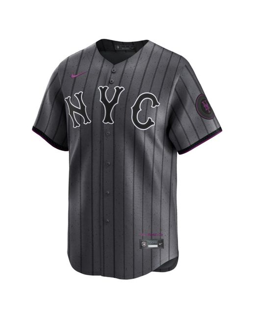 Nike Black New York Mets 2024 City Connect Limited Jersey for men