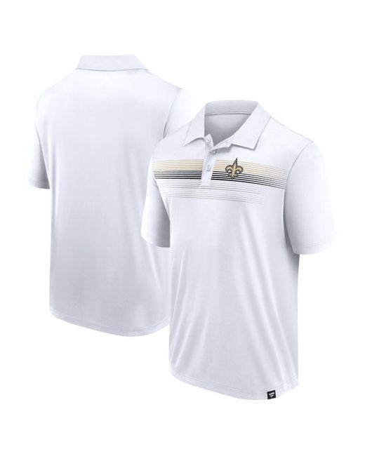 Fanatics Branded White New Orleans Saints Victory For Us Interlock Polo for men