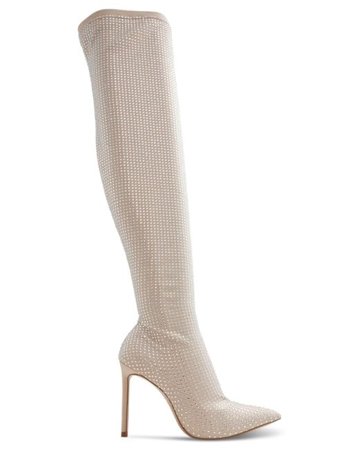 ALDO White Nassia Over-the-knee Pull-on Dress Boots