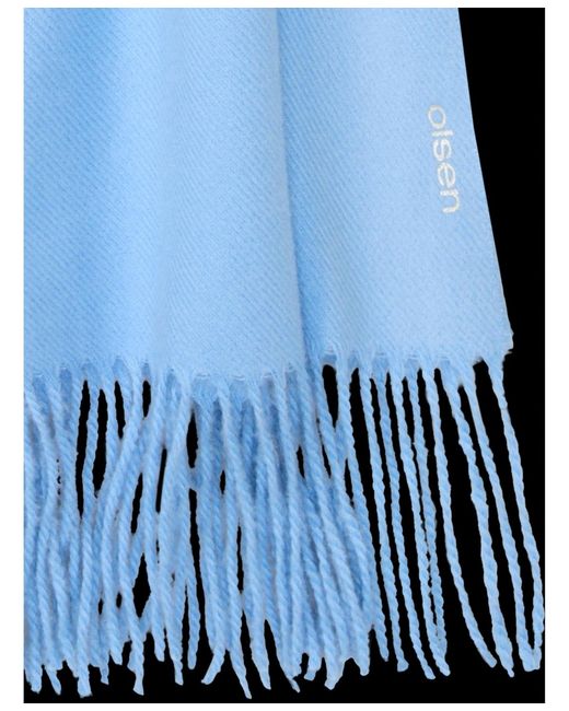 Olsen Blue Solid Scarf