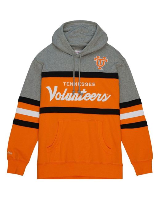 Mitchell & Ness Orange Tennessee Volunteers Head Coach Pullover Hoodie for men