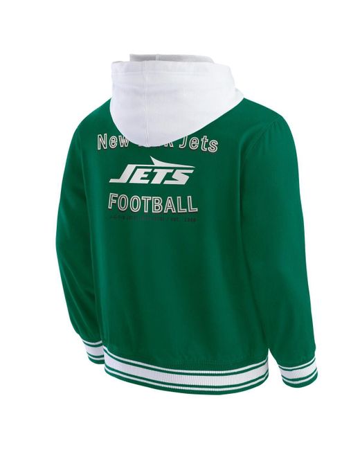 Fanatics Green Darius Rucker Collection By New York Jets Full-snap Hoodie Jacket for men